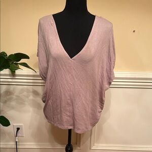 Elie Tahari Pink Dolman Sleeve Blouse Relaxed Fit‎ Sz large